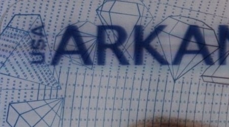 Microprint example from Arkansas ID